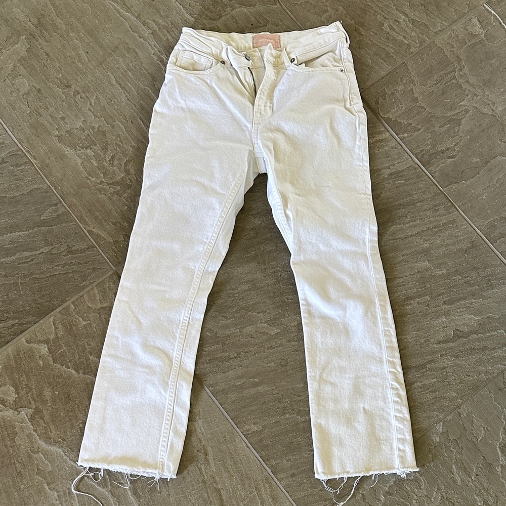 High Rise Kick Crop Jeans